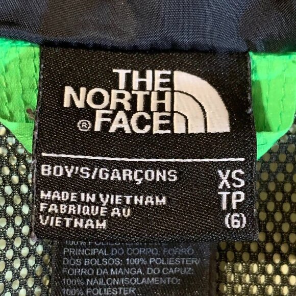 The North Face Boys' Nimbo Triclimate Colorblock Jacket in Krypton Green Size XS - Picture 7 of 13